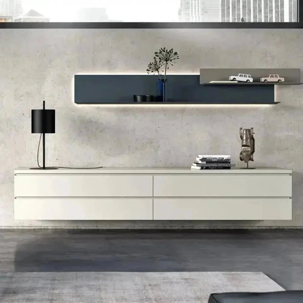 Leonardo | מזנון תלוי בעיצוב יוקרתי לסלון - - אשריאן | ASHERIAN