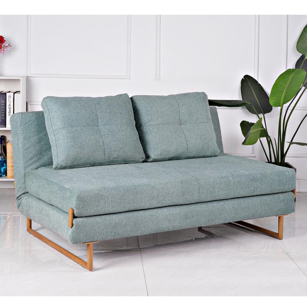 Rest 3 | ספה תלת מושבית נפתחת למיטה עם רגלי עץ - ירוק - אשריאן | ASHERIAN