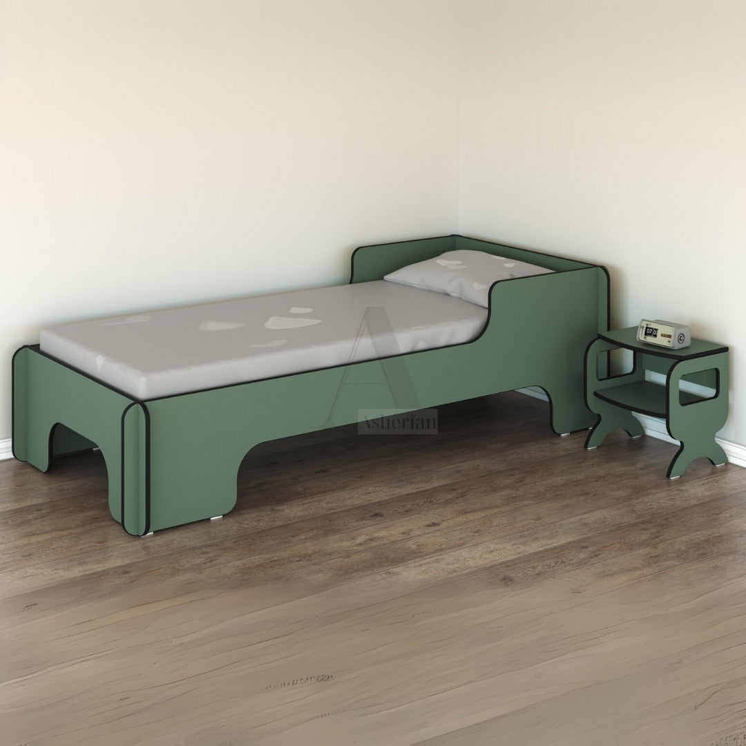 MARLY | מיטת יחיד בעיצוב סקנדינבי לילדים - מיטה בלבד - אשריאן | ASHERIAN