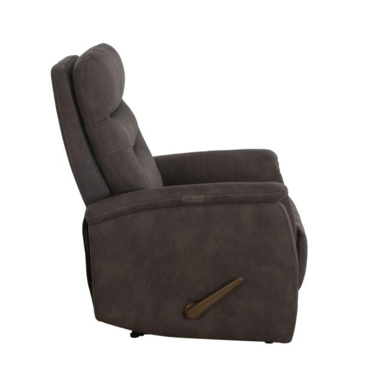 MART | כורסת ריקליינר ידנית בעיצוב מודרני ונוח - אפור כהה