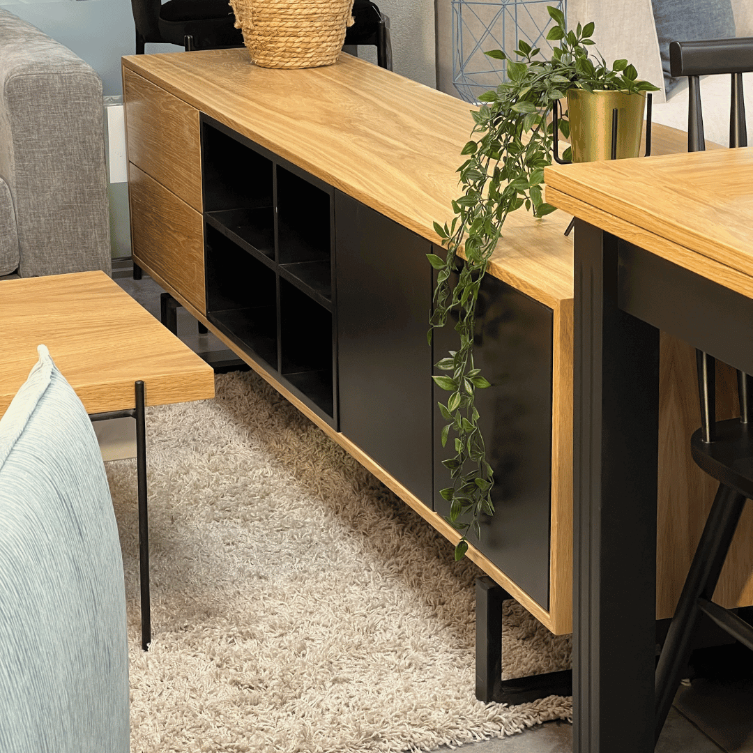 VINA | מזנון מודרני לסלון עם כוורת פתוחה - 160 ס״מ - אשריאן | ASHERIAN