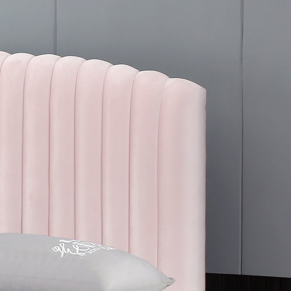 Ronda | מיטה וחצי מבד בעיצוב מעוגל עם ארגז מצעים - - אשריאן | ASHERIAN