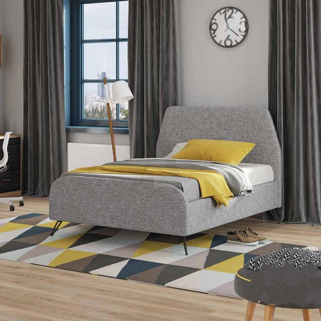 SHON | מיטה וחצי מרופדת בעיצוב נורדי למתבגרים - 90/190 ס״מ - אשריאן | ASHERIAN