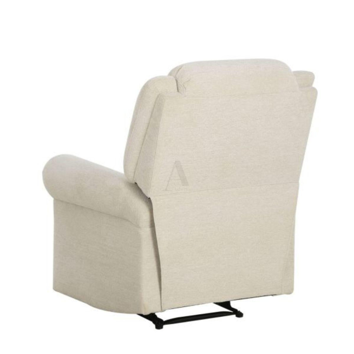 MIRAJ | כורסת ריקליינר ידנית בעיצוב מודרני קלאסי - שמנת