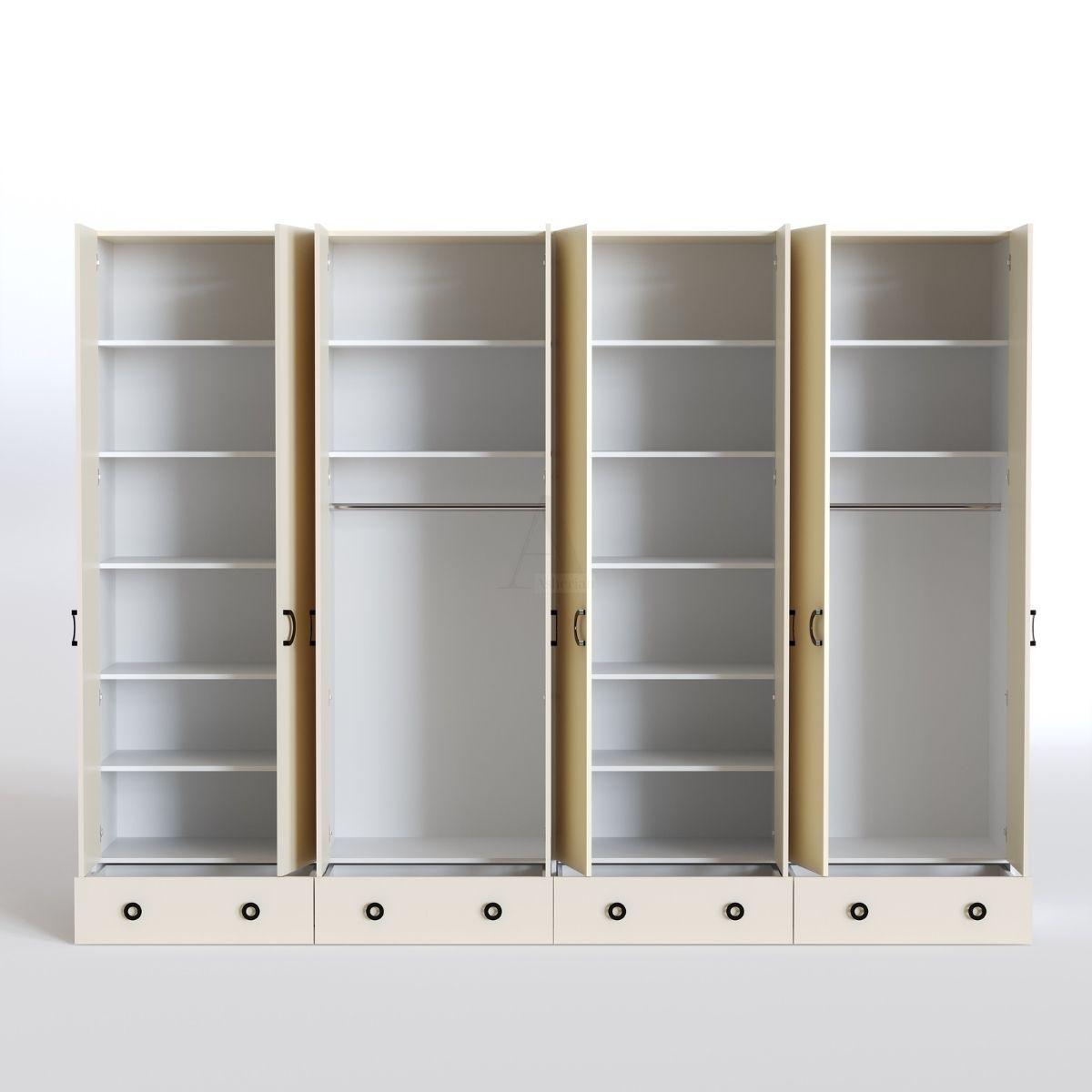 MORAN | ארון בגדים דלתות פתיחה ומגירות איכותי מסנדוויץ’