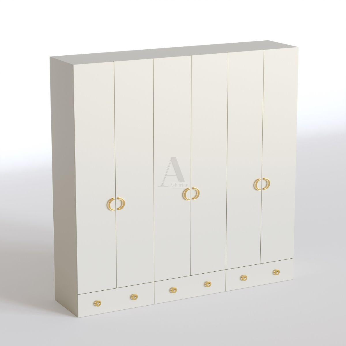 MORAN | ארון בגדים דלתות פתיחה ומגירות איכותי מסנדוויץ’ - 240 ס״מ - 6