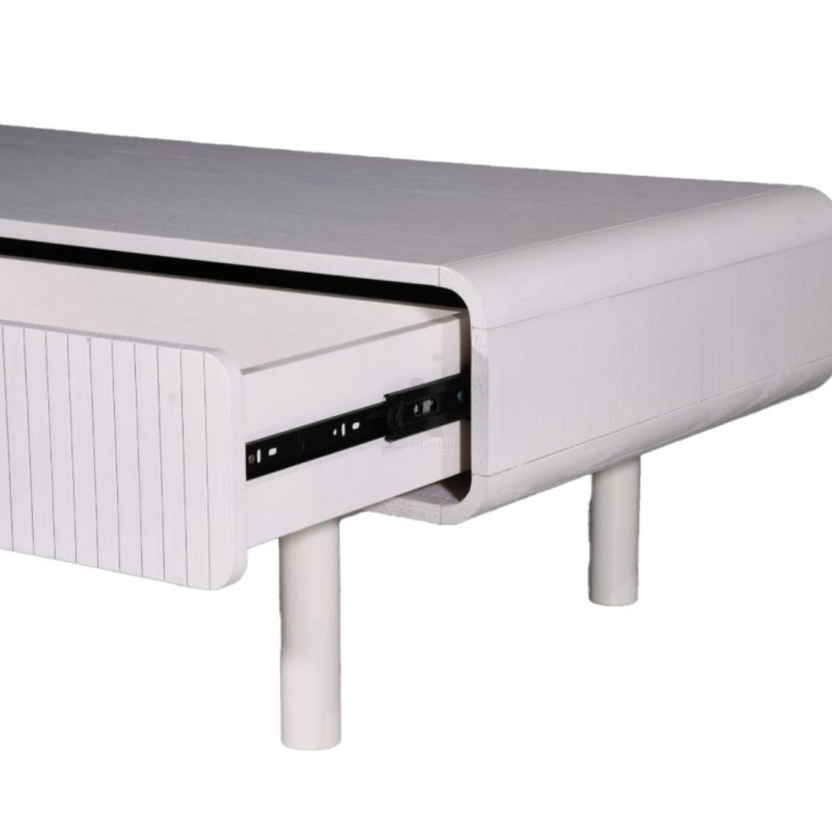 MORDY | שולחן סלון נורדי עם מגירות ופתיחה בטאץ׳