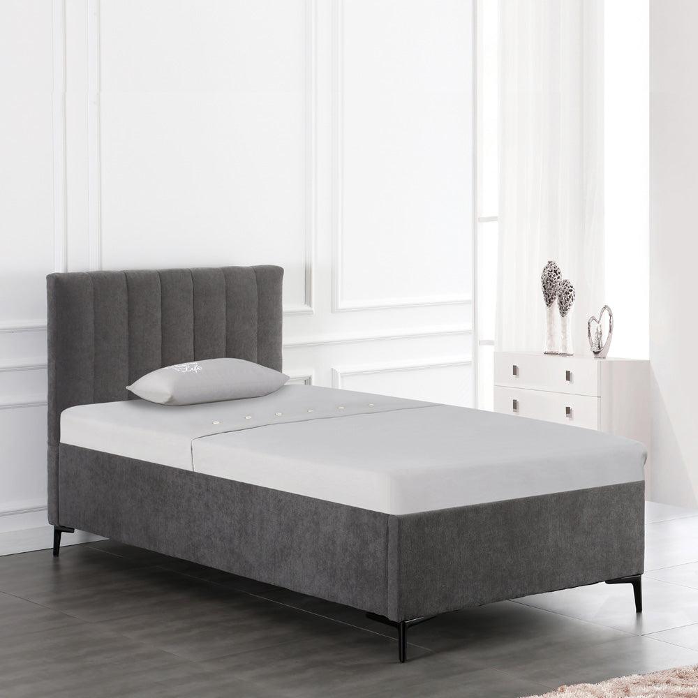 Yoga | מיטת יחיד מרופדת במראה נקי עם ארגז מצעים - - אשריאן | ASHERIAN