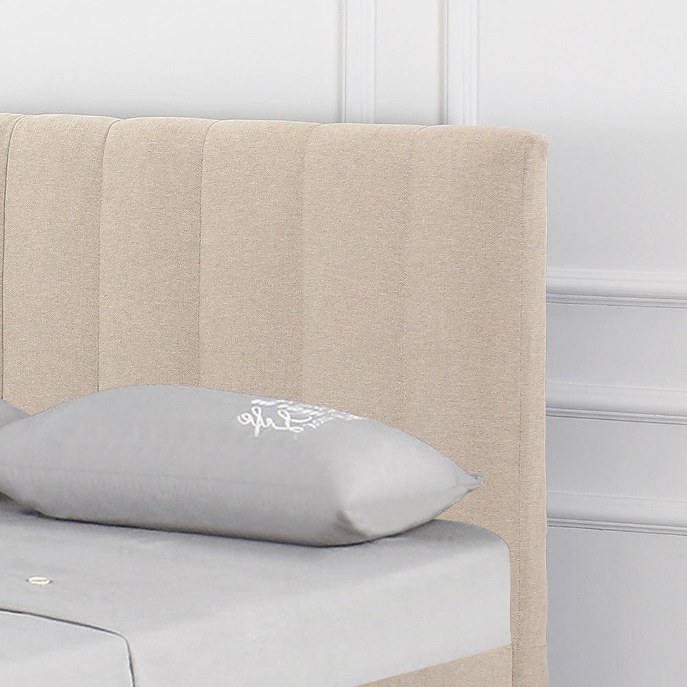 Yoga | מיטה זוגית מרופדת במראה נקי עם ארגז מצעים - - אשריאן | ASHERIAN