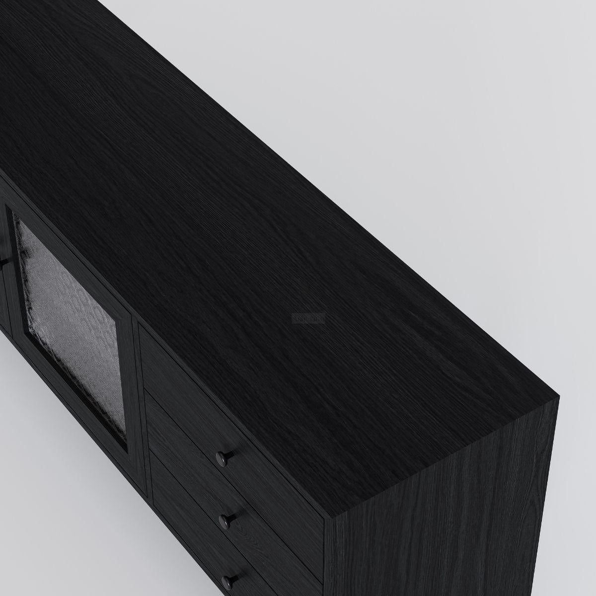 NANNY | מזנון רטרו־וינטאג׳ עם מגירות וזכוכית סבתא