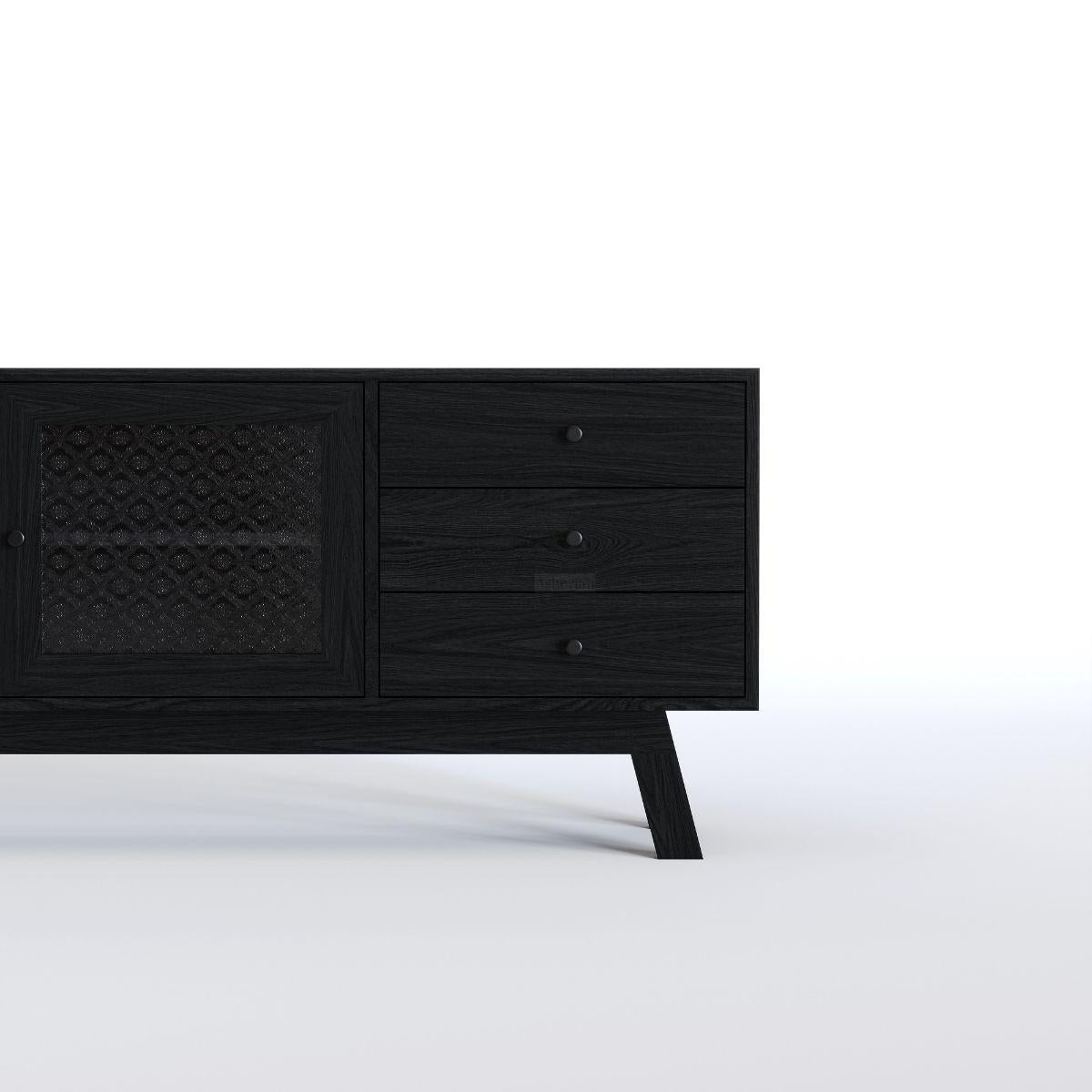 NANNY | מזנון רטרו־וינטאג׳ עם מגירות וזכוכית סבתא