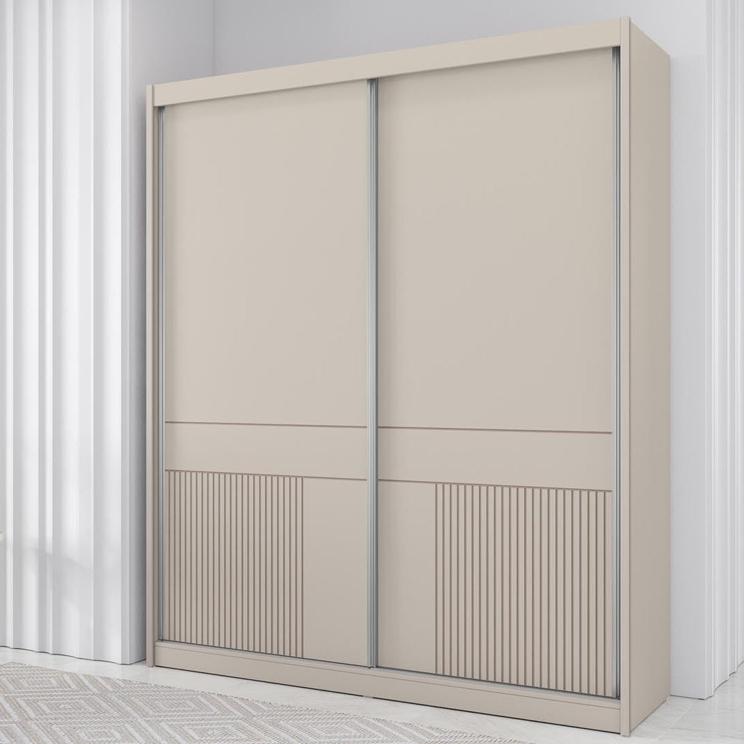 NERO | ארון הזזה מעוצב בסגנון מודרני עם חזית חריטה