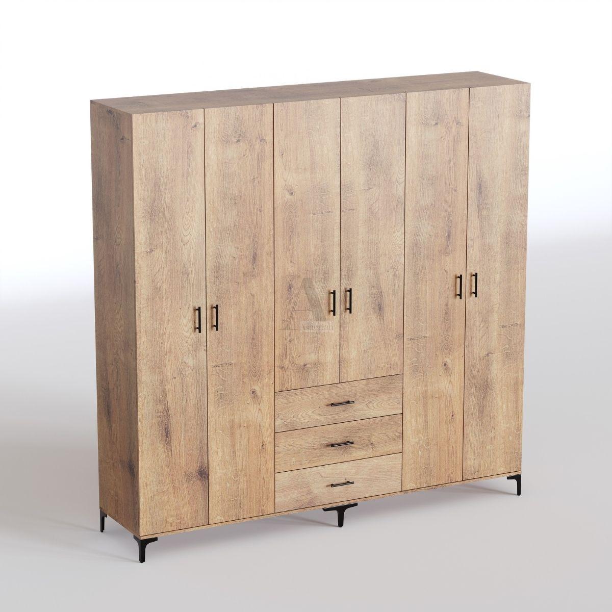 NEVO | ארון דלתות פתיחה מסנדוויץ’ עם מגירות ובמה