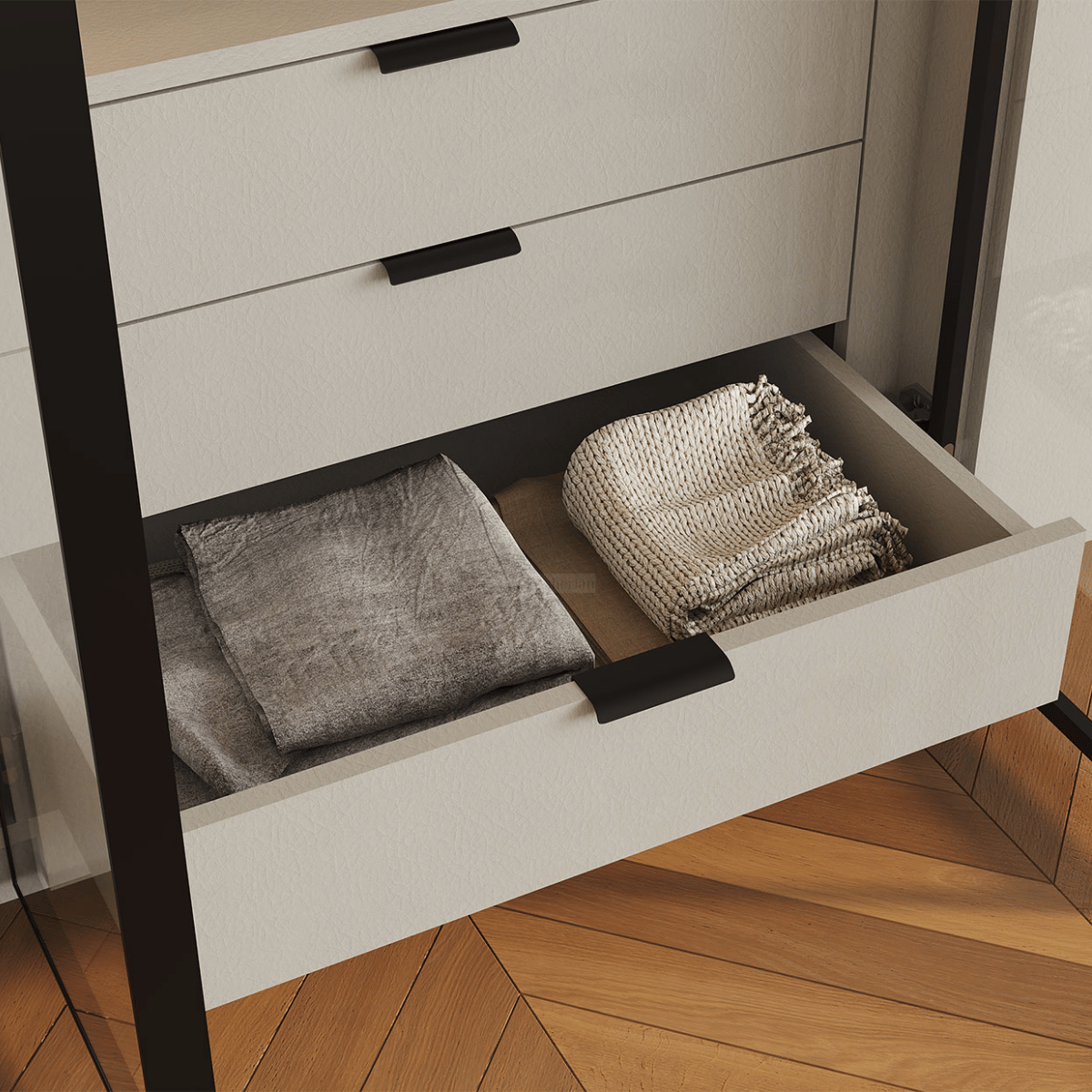 NOVA | ארון פתיחה מודרני עם תאורה פנימית בעיצוב נקי