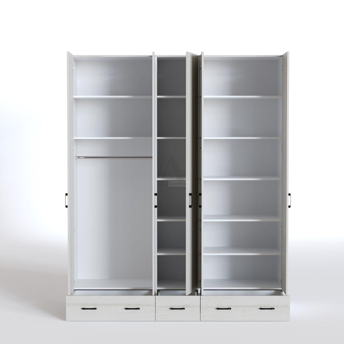 MORAN | ארון בגדים דלתות פתיחה ומגירות איכותי מסנדוויץ’