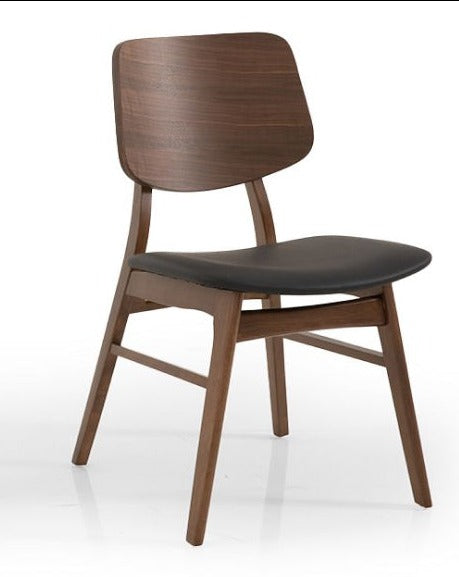 Petra | כסא אוכל מעץ בעיצוב רטרו - אגוז שחור - אשריאן | ASHERIAN