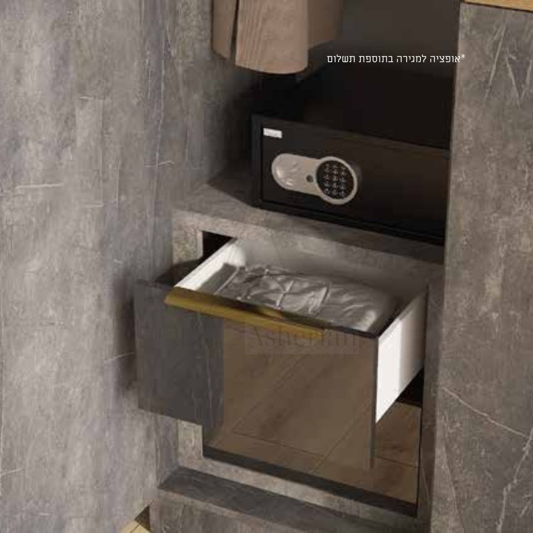POKET | ארון פתיחה בעיצוב נקי עם נישה - - אשריאן | ASHERIAN