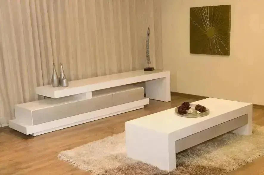 POLLY | סט מזנון ושולחן לסלון בעיצוב מדורג - - אשריאן | ASHERIAN