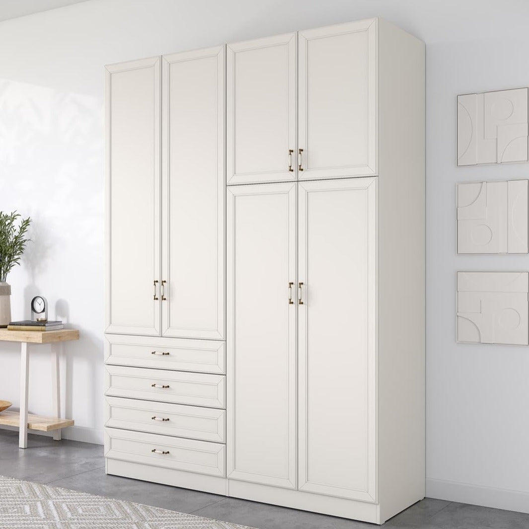 RIVKA | ארון בגדים סנדוויץ׳ בעיצוב כפרי עם מגירות וטריקות שקטות - - אשריאן | ASHERIAN