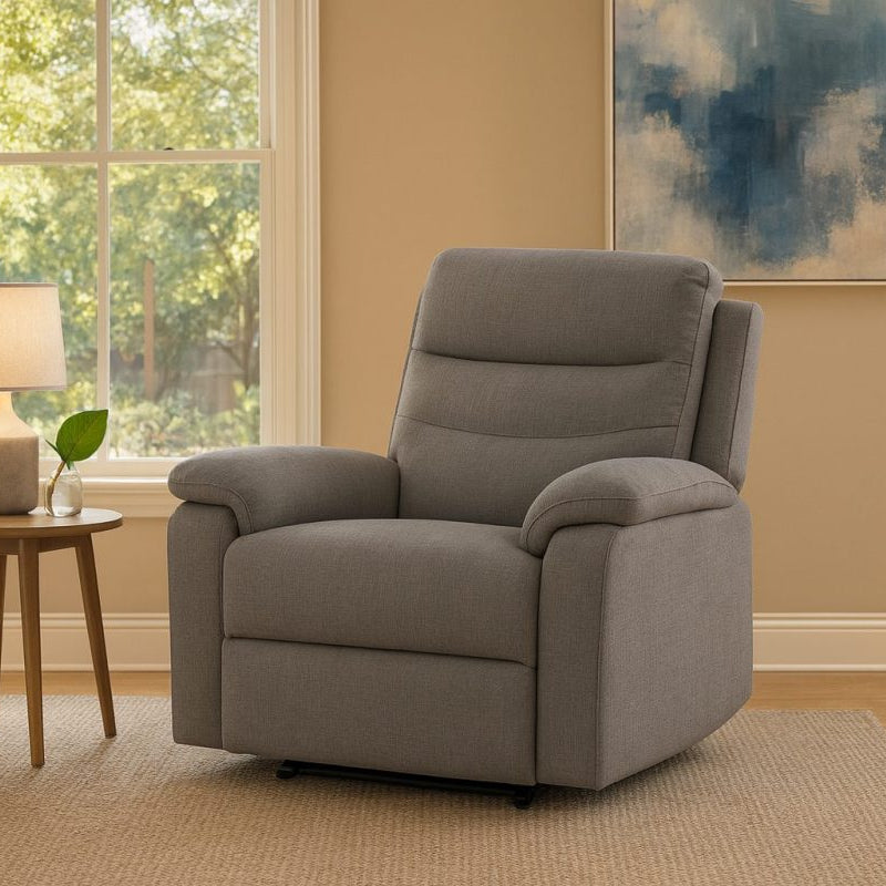 ROXEN EC | כורסת ריקליינר חשמלית בעיצוב מודרני ונקי - אפור