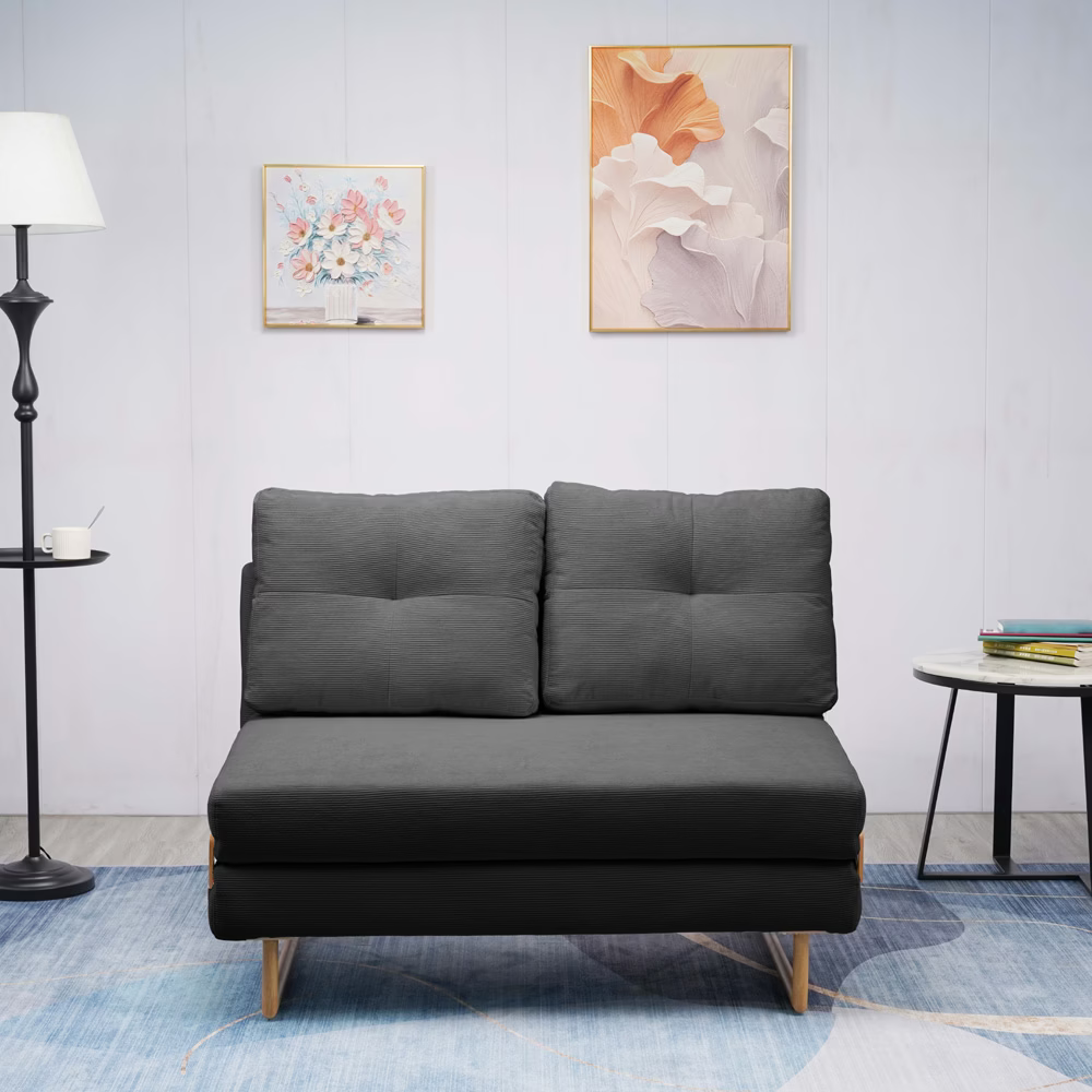 REST 3 | ספה תלת מושבית נפתחת למיטה עם רגלי עץ