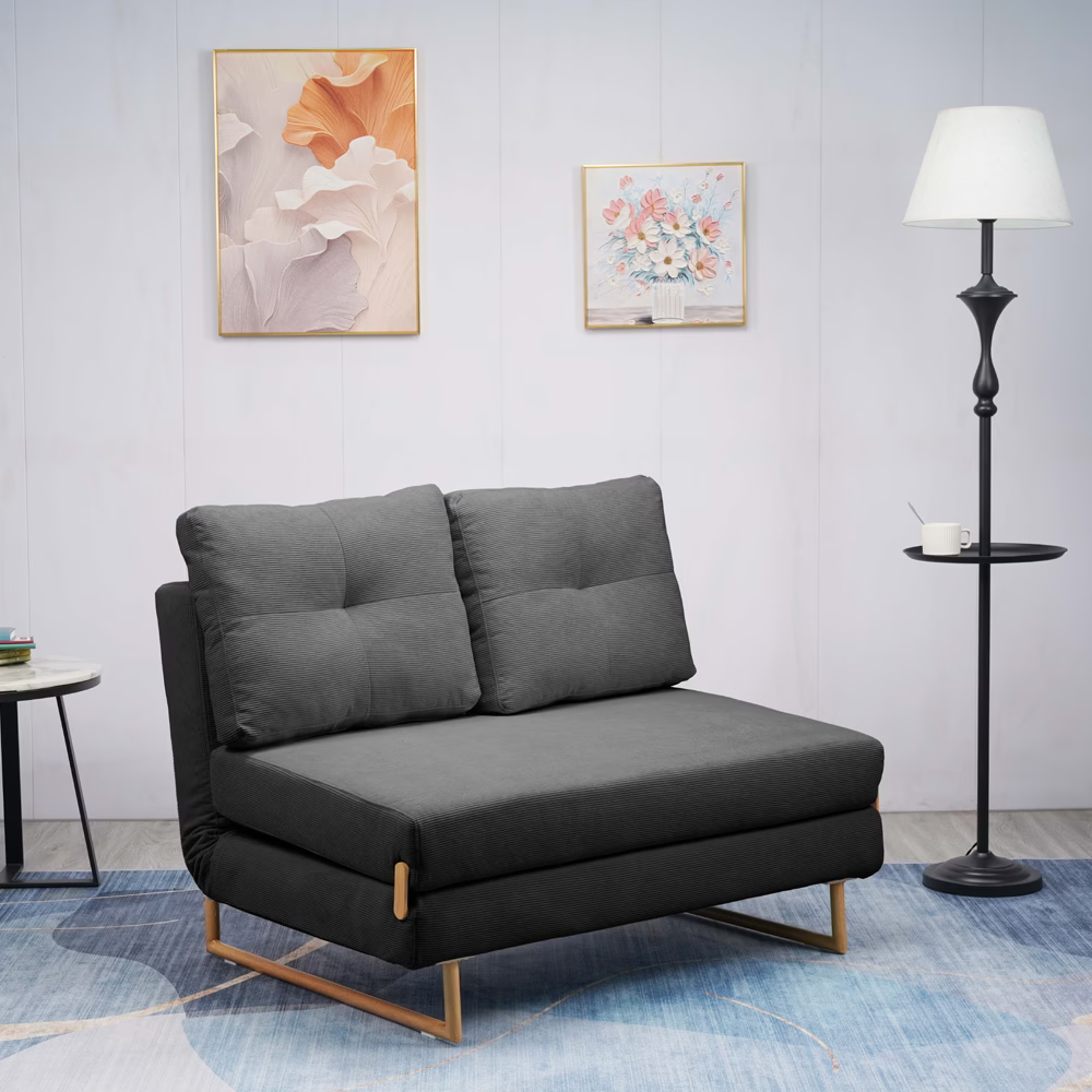 REST 3 | ספה תלת מושבית נפתחת למיטה עם רגלי עץ