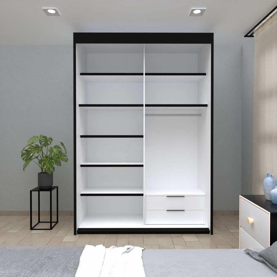 EMA | ארון הזזה בעיצוב אלגנטי עם 2 דלתות