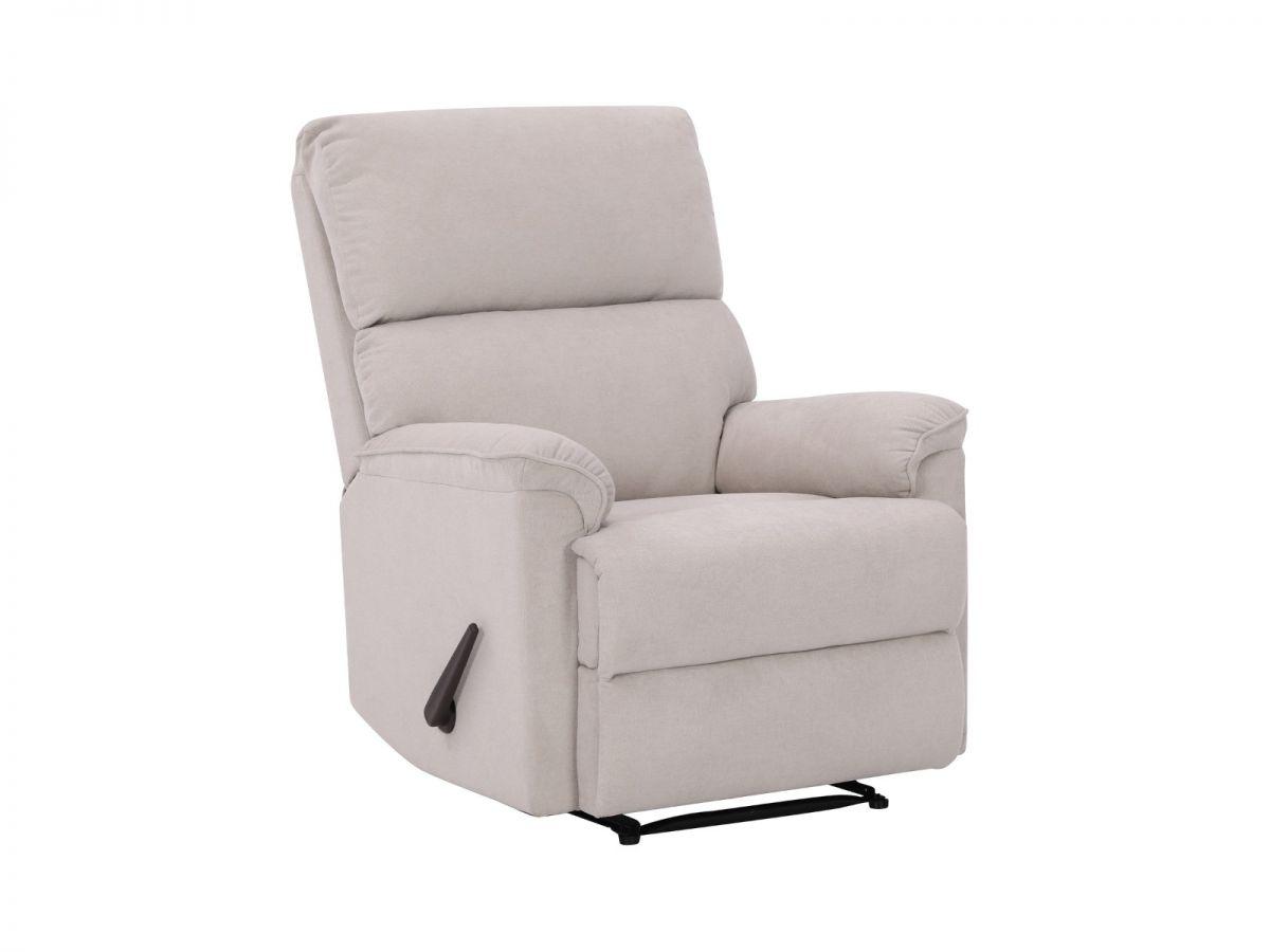 SINGAPORE | כורסת טלוויזיה מבד עם מושב קפיצים מבודדים ד״ר גב - קבוע בז׳ - אשריאן | ASHERIAN