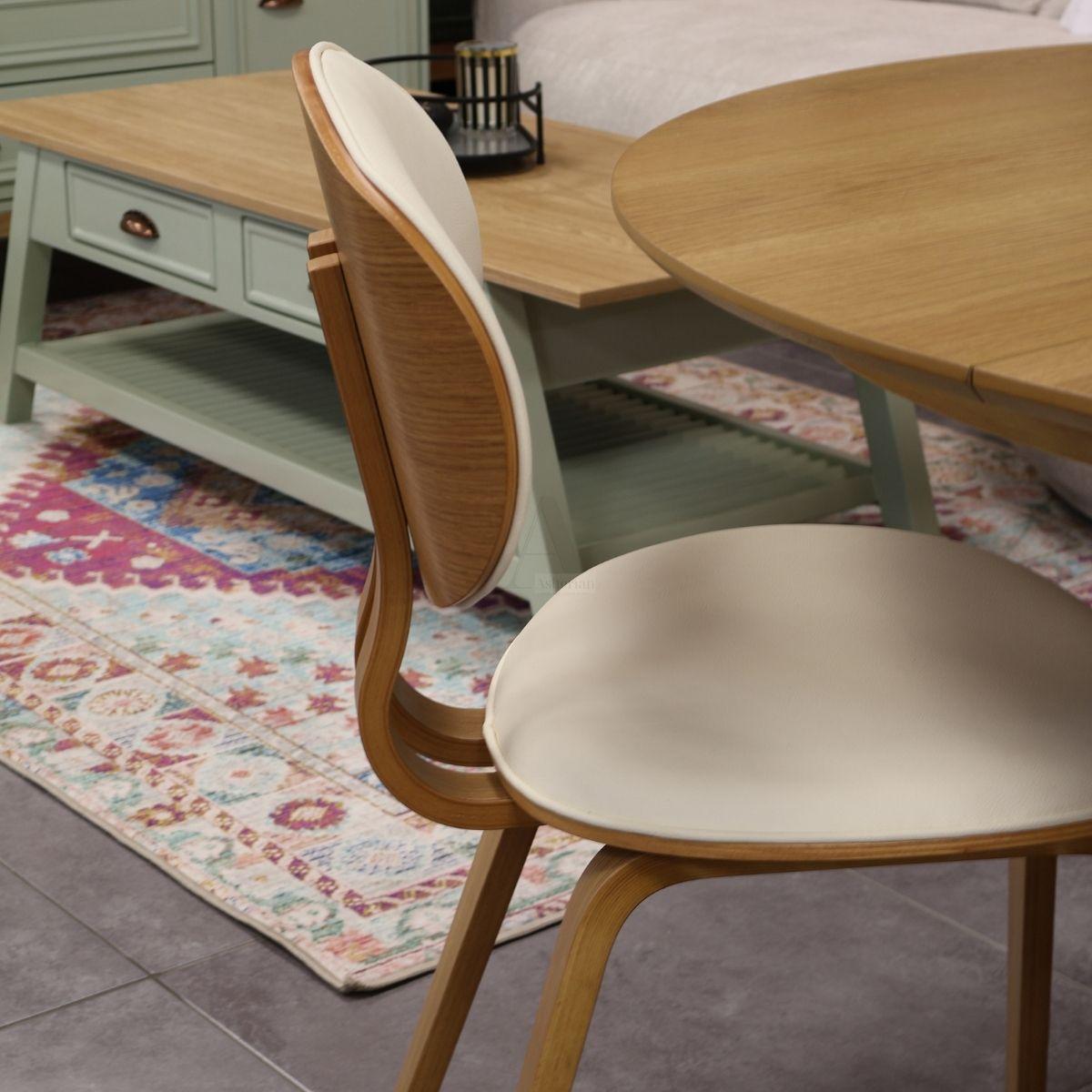 SWIFT | כסא אוכל מעץ מלא בעיצוב בוהו שיק