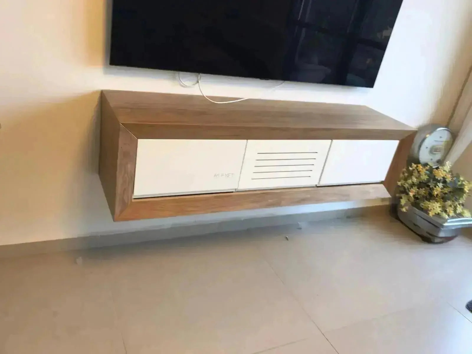 TAIR | מזנון תלוי קטן עם 2 מגירות וקפלת חריצים - - אשריאן | ASHERIAN