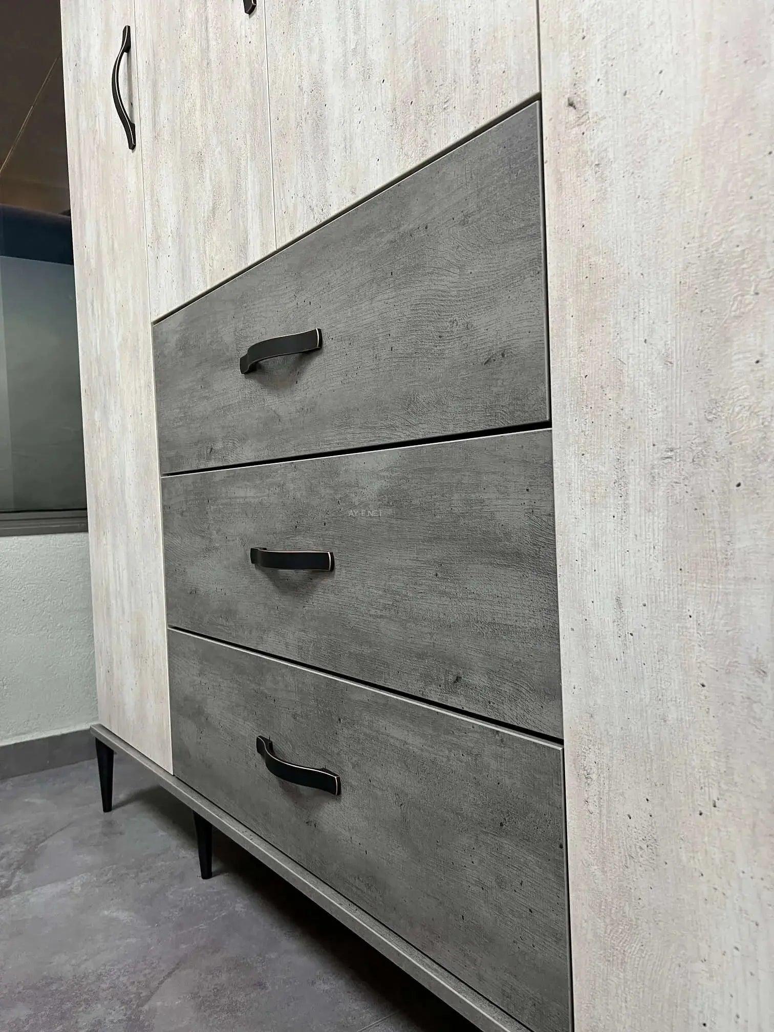 Tavor | ארון פתיחה 4 דלתות 1.60 מ' עם במה ו- 3 מגירות - - אשריאן | ASHERIAN