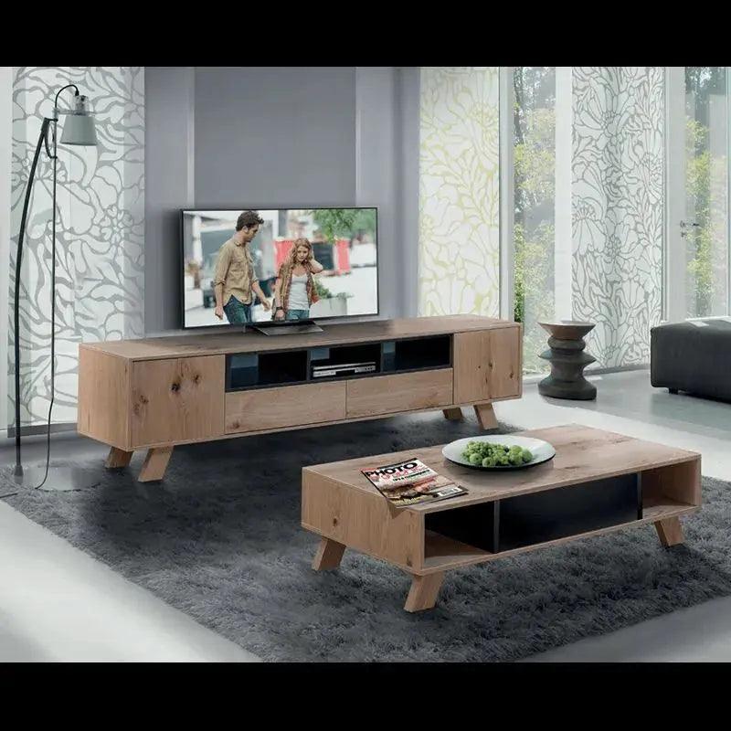 TOMER | שולחן סלון מעוצב עם תאים פתוחים - - אשריאן | ASHERIAN