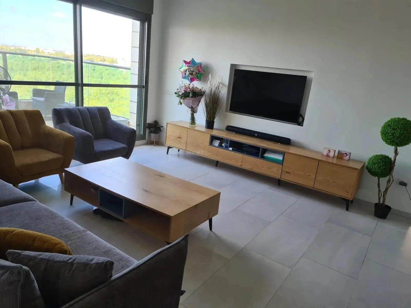 TOMER | שולחן סלון מעוצב עם תאים פתוחים - - אשריאן | ASHERIAN