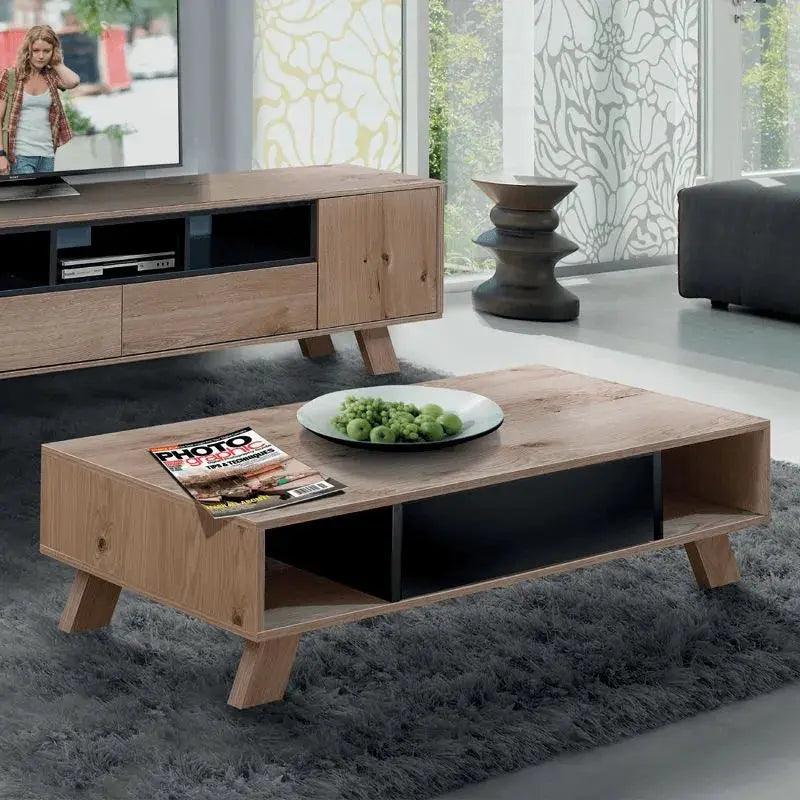 TOMER | שולחן סלון מעוצב עם תאים פתוחים - - אשריאן | ASHERIAN