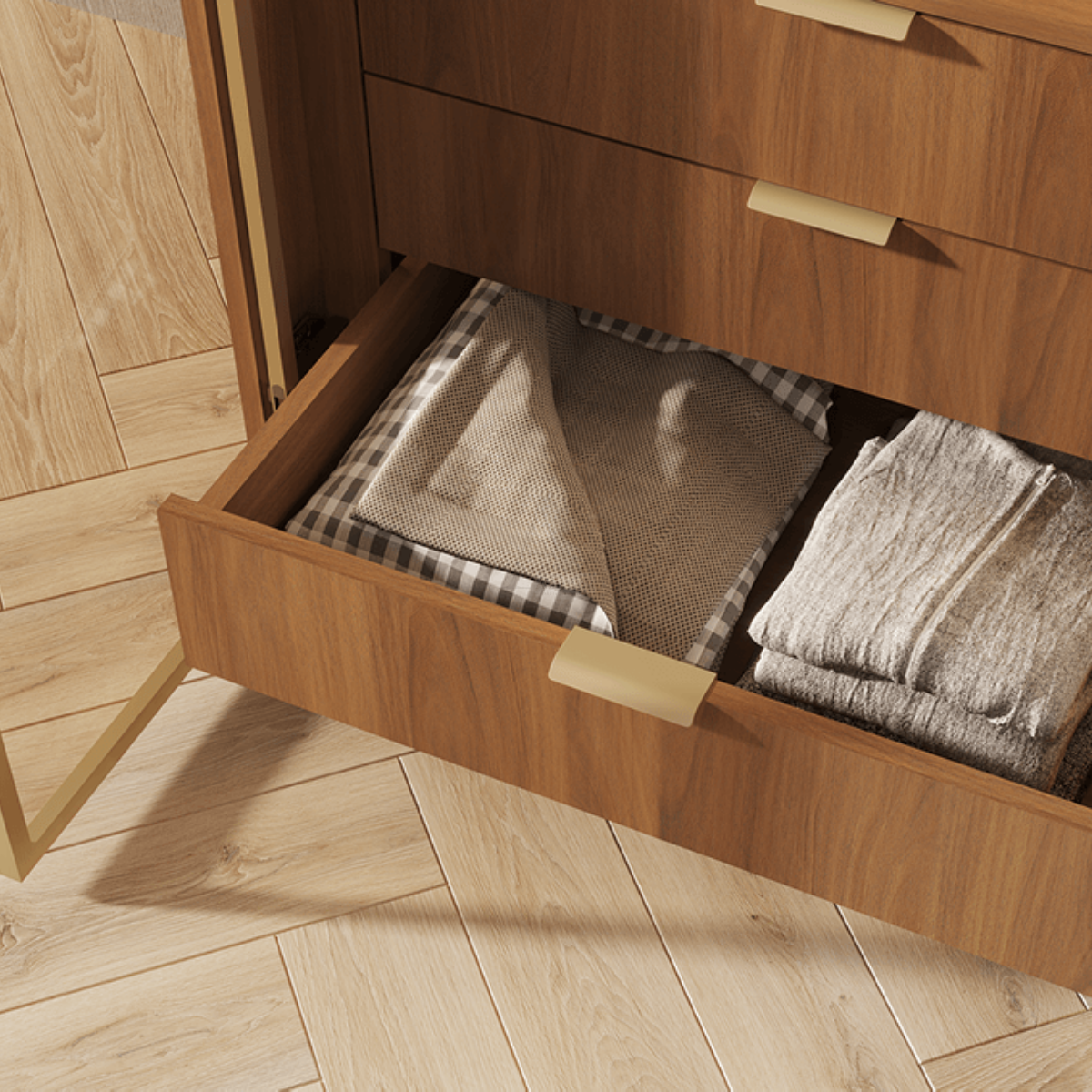 VERG | ארון פתיחה מודרני עם תאורה מובנית ודלתות אלגנטיות