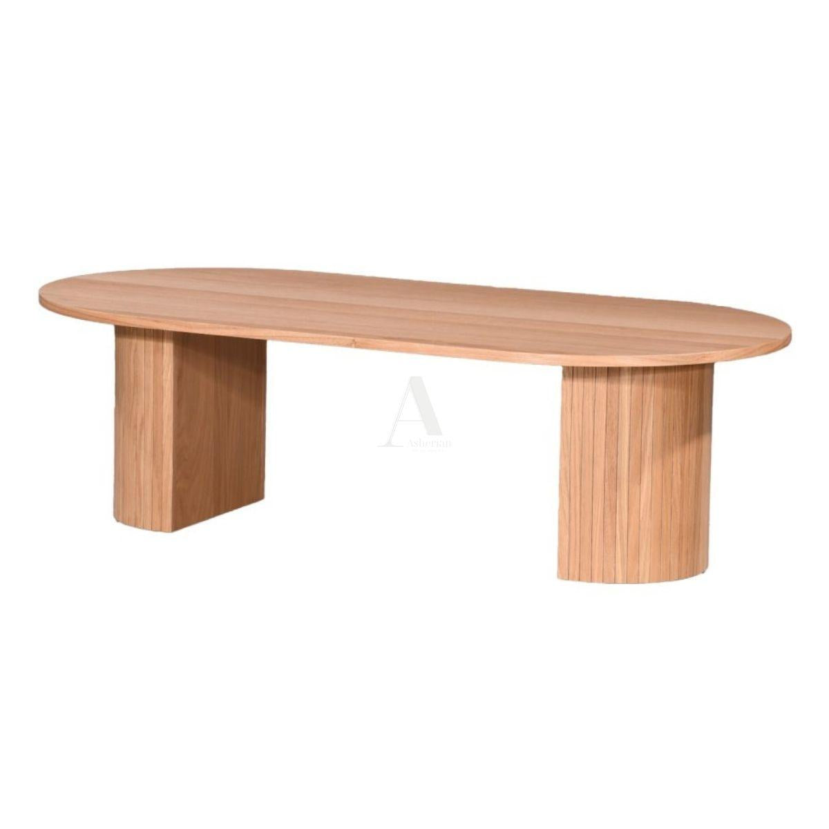 VERO | שולחן סלון אובלי בעיצוב נורדי עדין