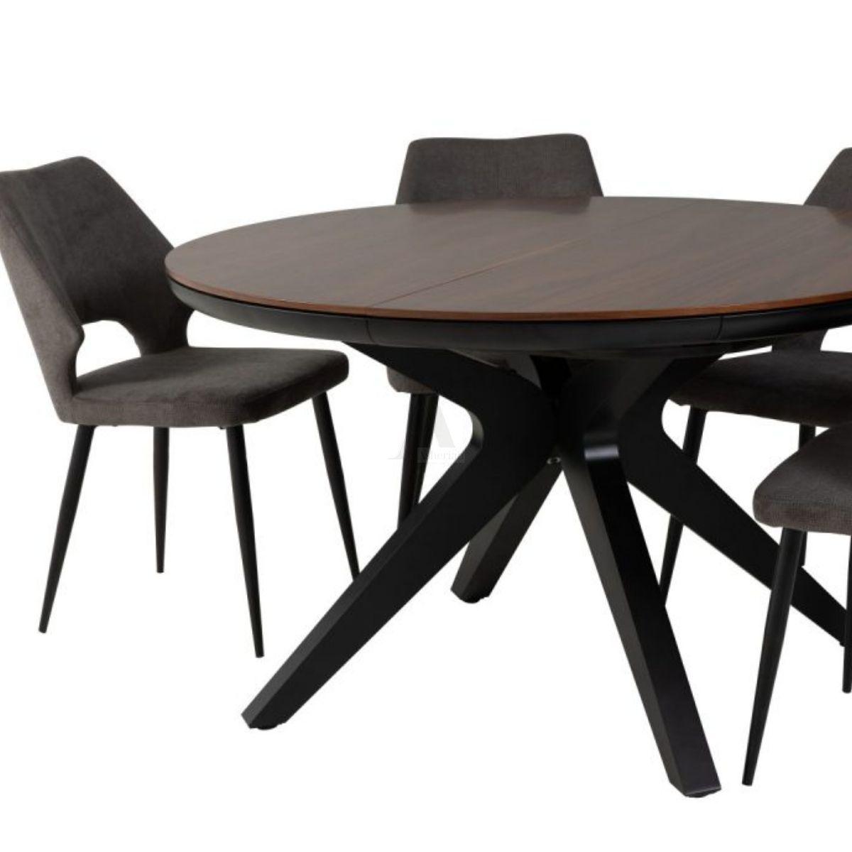 VILLAGER | שולחן אוכל עגול נפתח בעיצוב מודרני