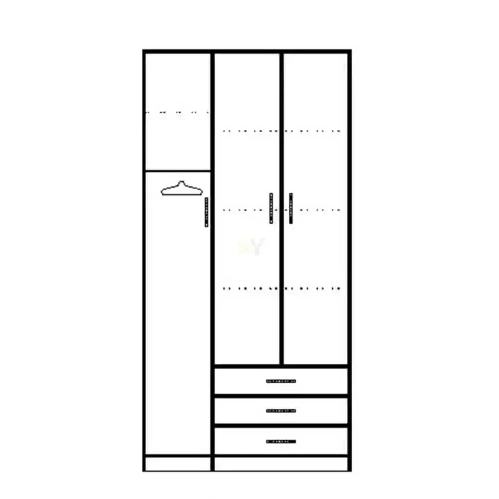 YOAV | ארון ילדים איכותי עם 3 מגירות - - אשריאן | ASHERIAN