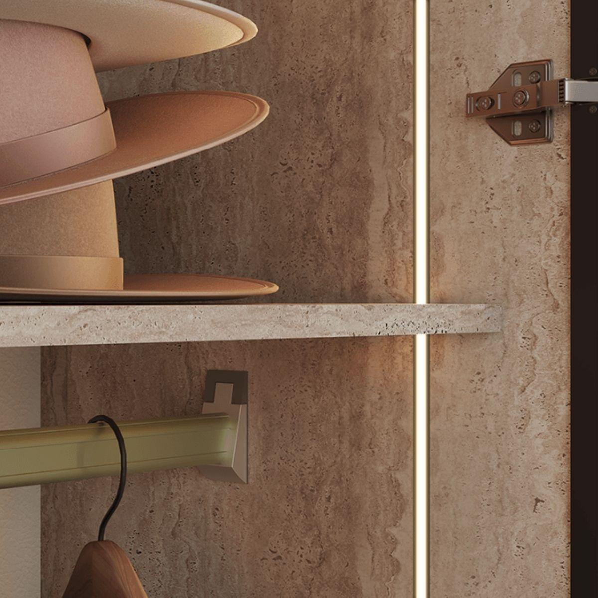 ZEN | ארון פתיחה מודרני עם תאורה פנימית בעיצוב רגוע