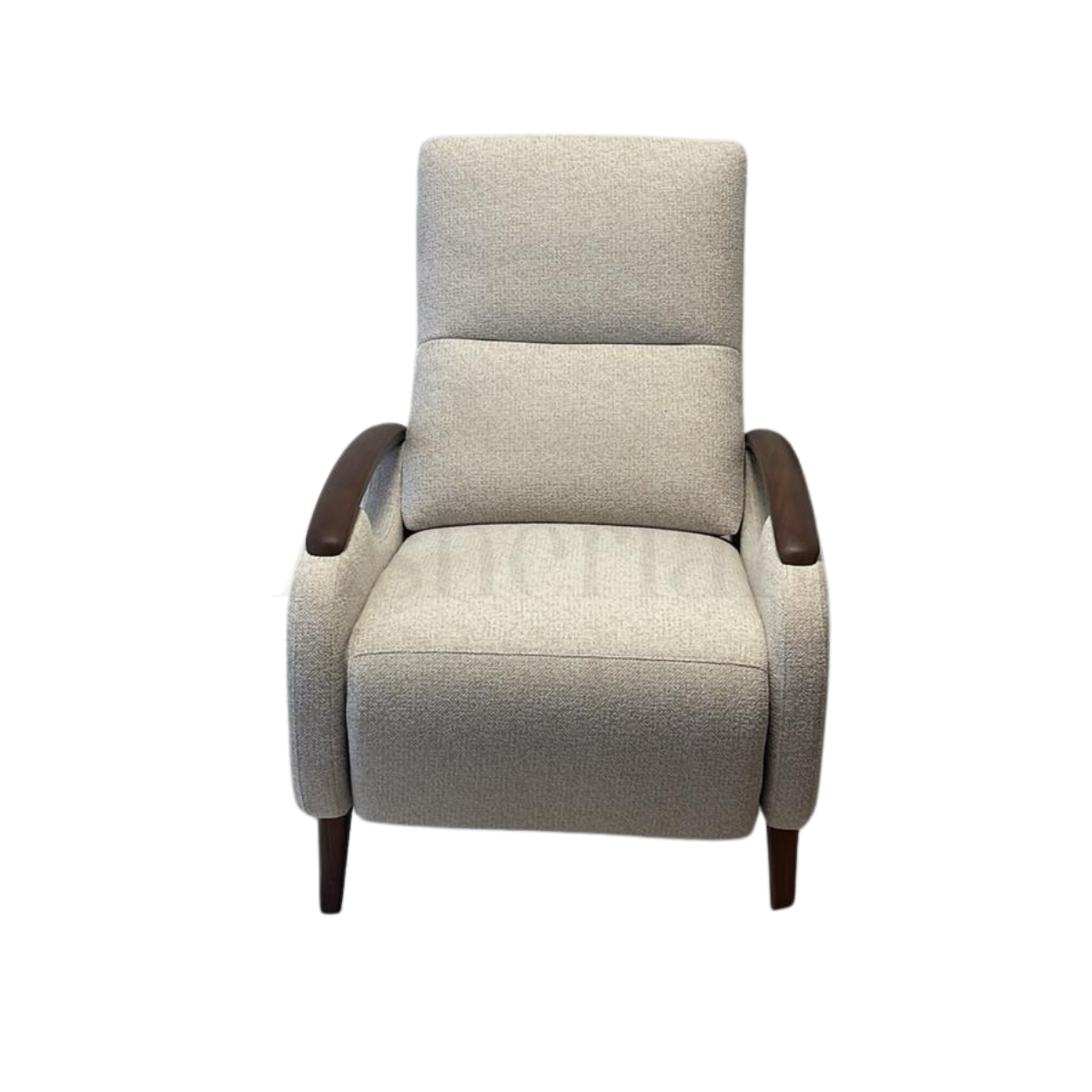 ZERA | כורסת ריקליינר ידנית עם ידיות ורגלי עץ אגוז