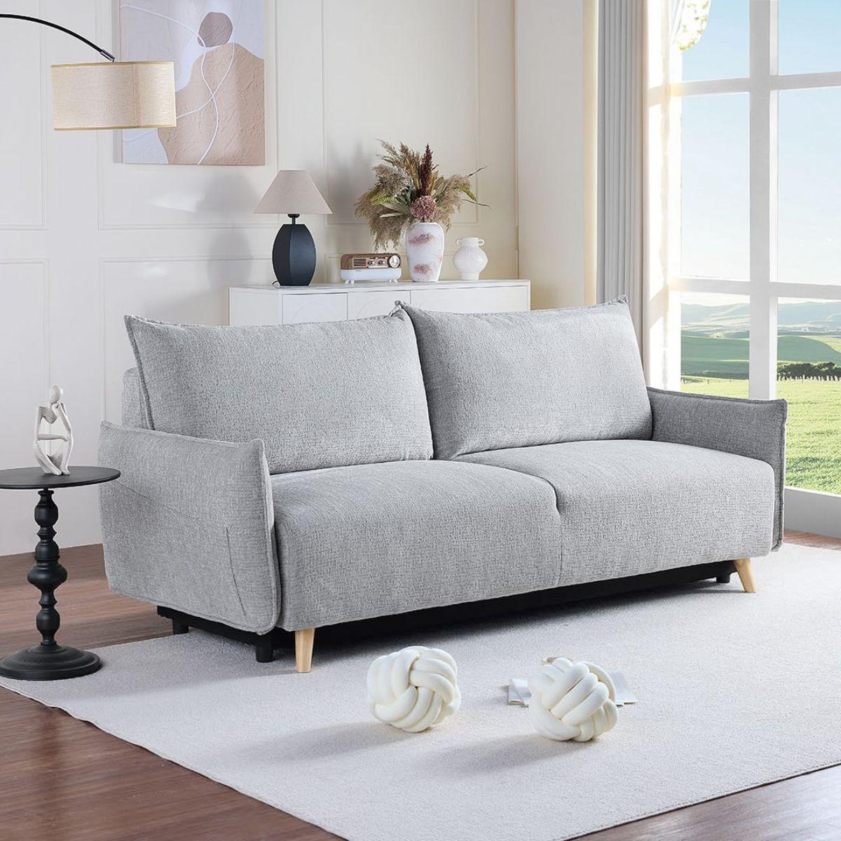 zing-sofa-bed - אפור בהיר - ספה נפתחת