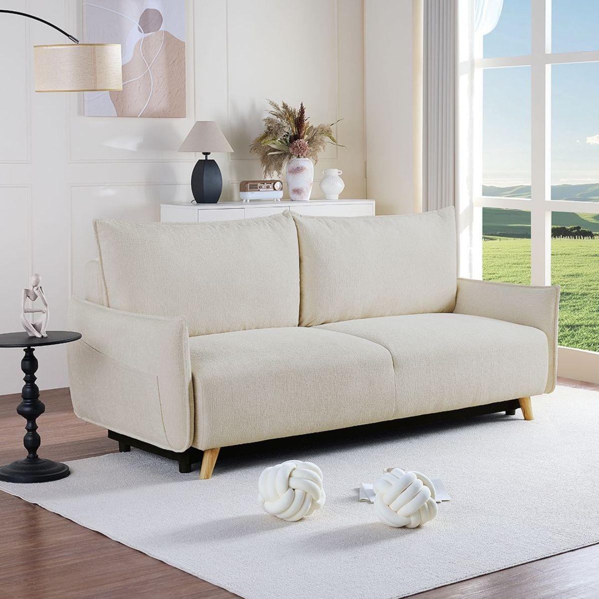 zing-sofa-bed - קרם - ספה נפתחת