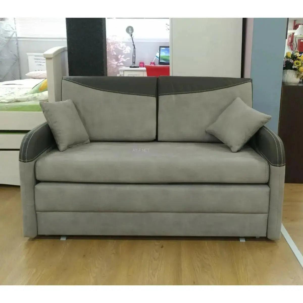 JERRY 120 | ספה רחבה שנפתחת למיטה - אפור - אשריאן | ASHERIAN