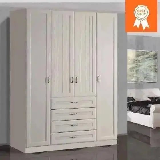 YONATAN | ארון בגדים סנדוויץ׳ כפרי עם דלתות תריס, מגירות וטריקות שקטות - - אשריאן | ASHERIAN