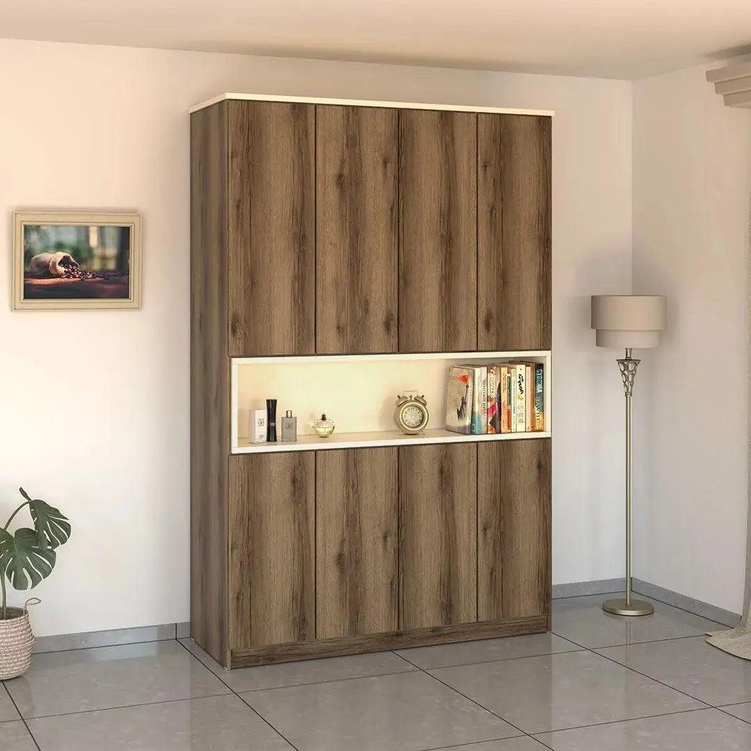 Center | ארון בגדים בעיצוב נקי נישה רחבה - 160 ס״מ - 4 דלתות - אשריאן | ASHERIAN