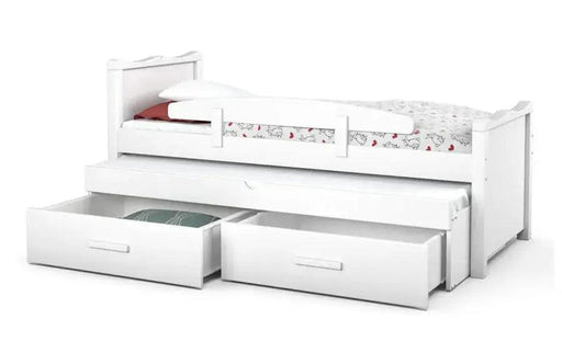 RONA | מיטת ילדים בעיצוב הורס עם מיטת חבר, מעקה ומזרנים במתנה! תוצרת רהיטי עין חרוד - אשריאן | ASHERIAN