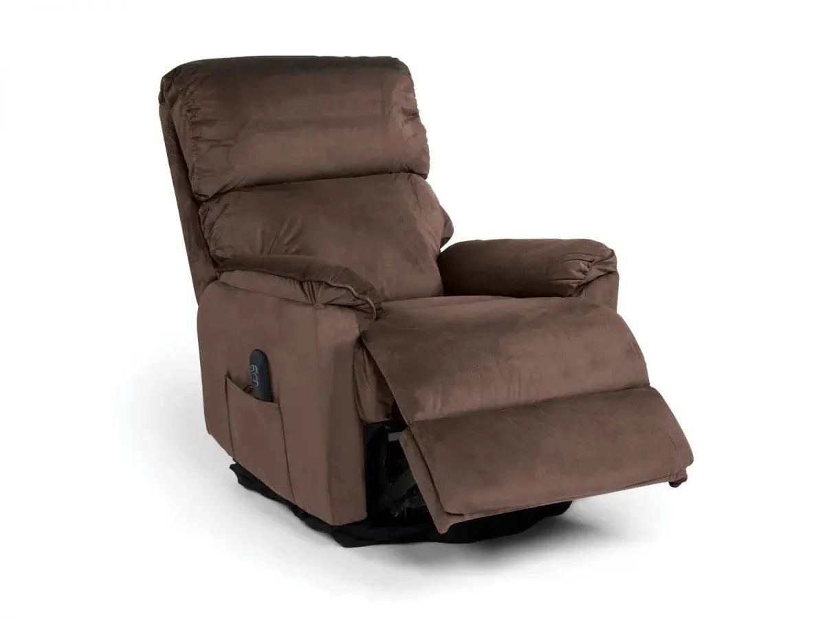 FREEDOM | כורסת סטנד אפ איכותית מבד מבית ד"ר גב - קימה שוקולד - אשריאן | ASHERIAN