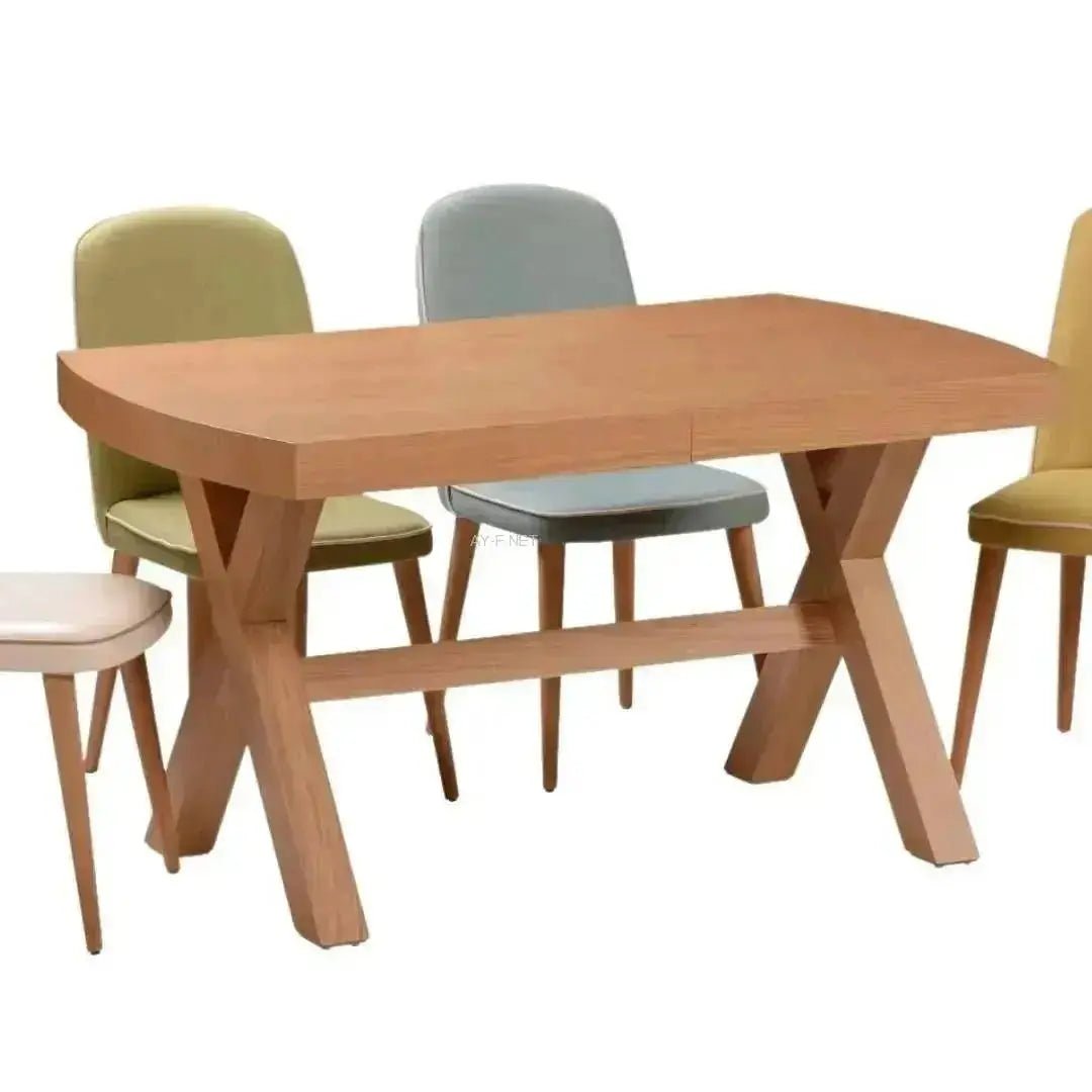 דאלי DALI | שולחן אוכל מלבני נפתח בגוון אלון טבעי - 90/140 ס״מ / 2 הגדלות / פתוח 228 ס״מ אלון טבעי  - אשריאן | ASHERIAN