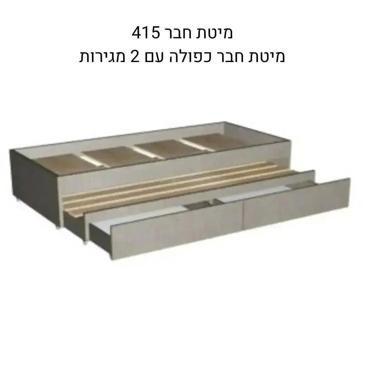 חלומית 7 | מיטת קומותיים רכבת עם 7 מיטות מגירות וארון - - אשריאן | ASHERIAN