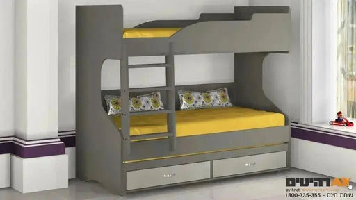 מיטל | מיטת קומותיים איכותית נפתחת ומגירות - Asherian | אשריאן רהיטים
